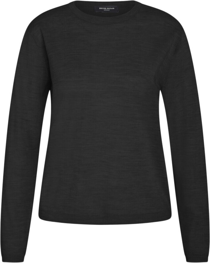 Bruuns Bazaar CharleneBBRound Neck knit Black