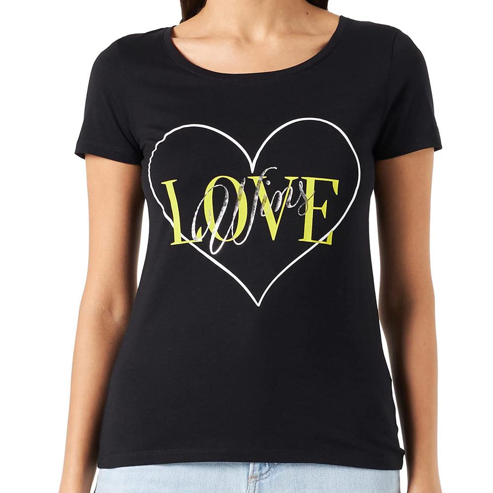 Morgan T-shirt Noir Femme Morgan Dwin