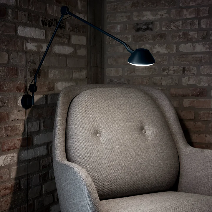 Fritz Hansen - AQ01 Wandleuchte, schwarz matt