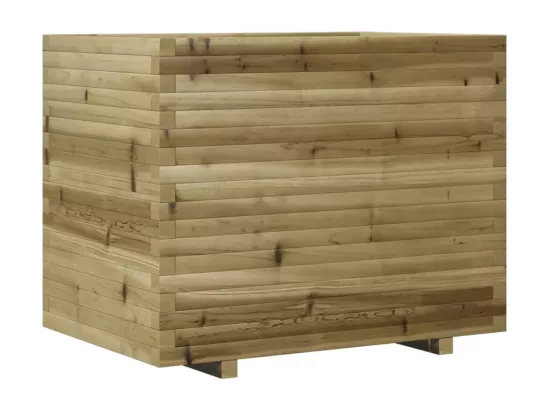 Jardinière bac lit surélevé bois marron 90 x 60 x 72.5 cm 02_0038039