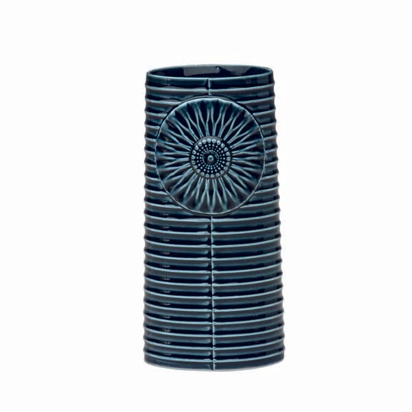 Dottir  Pipanella Lines vase, grøn - 18,1 x 8,5 cm.