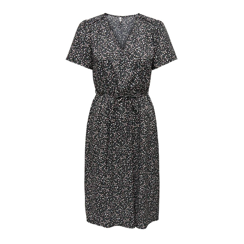 JDY Robe Noir à Fleurs Femme JDY Rika