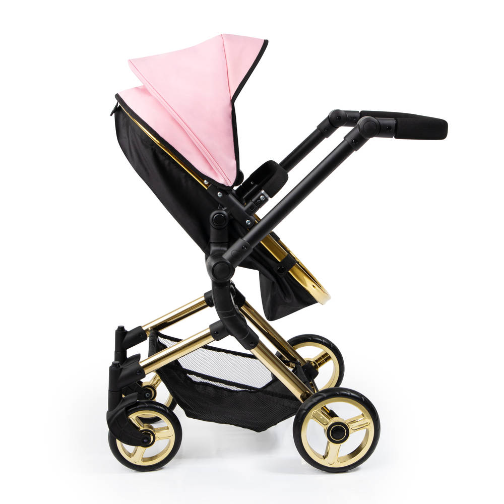 Bayer luxe gouden poppenwagen