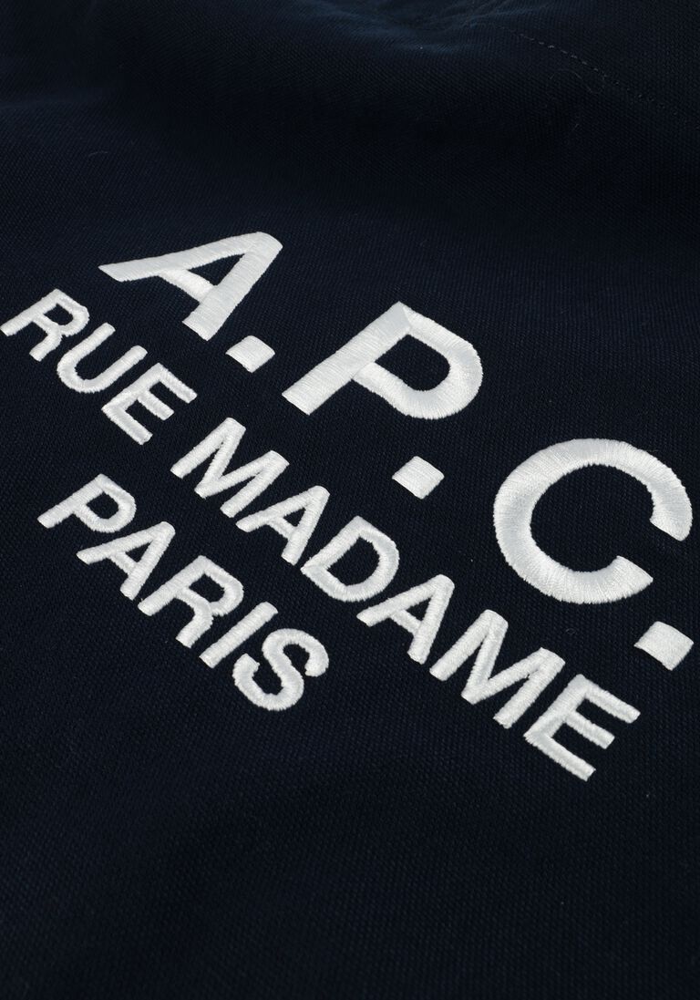 donkerblauwe apc shopper shopping diane rue madame