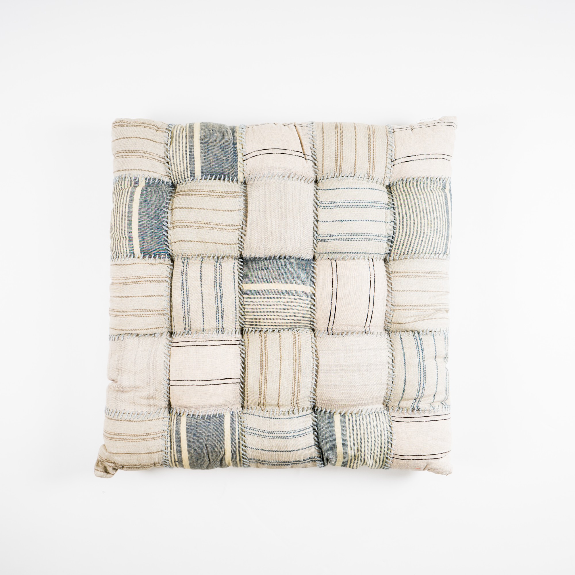 Kissen quadratisch, beige/grau, L 70 cm, B 70 cm von fischer's lagerhaus