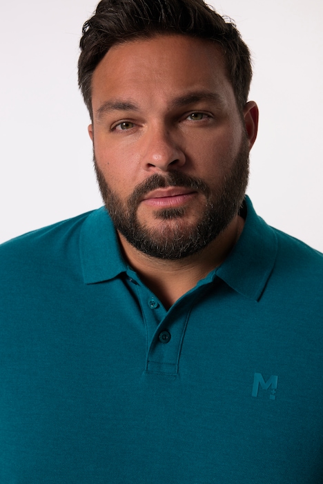 Men+ Poloshirt, Bauchfit, Basic, Piqué, Langarm, bis 8 XL