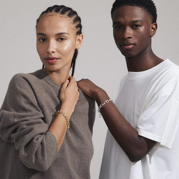 Pilgrim AMIRI recycled bracelet gold-plated Guld