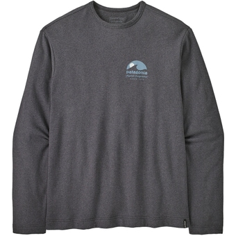 Patagonia Lightweight Applied Imagination Wildrise Crew Langarmshirt Ink Black Herren