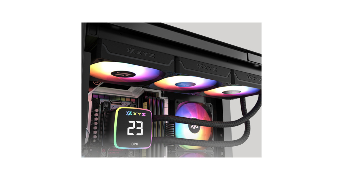 XYZ PC GearAquapulse AIO 360 waterkoeling  (Zwart, ARGB, PWM)