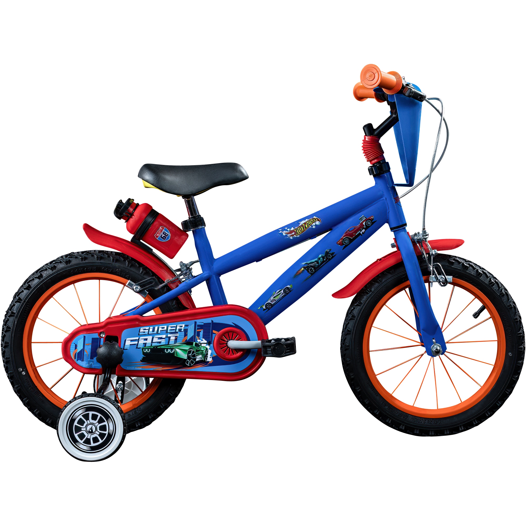 Hot Wheels Kinderfahrrad 14 Zoll für Mädchen und Jungen 100-115 cm oder ab 4 Jahre Kinder Fahrrad mit Stützräder