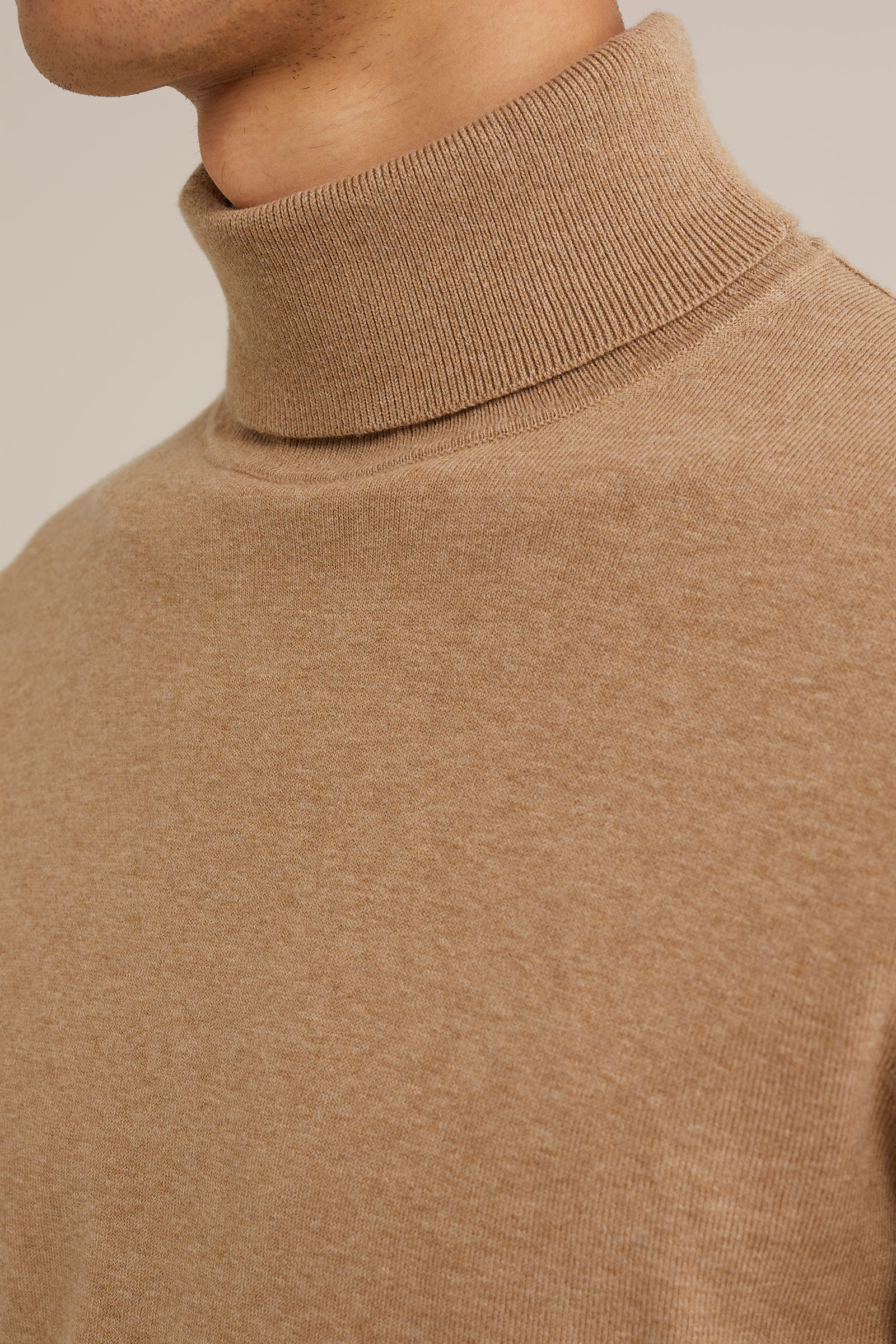 fijngebreide coltrui Fundamentals Beige