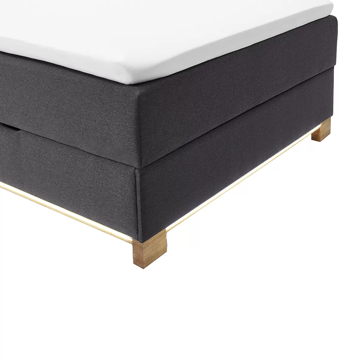 Boxspringbett Messina 140x200 Anthrazit