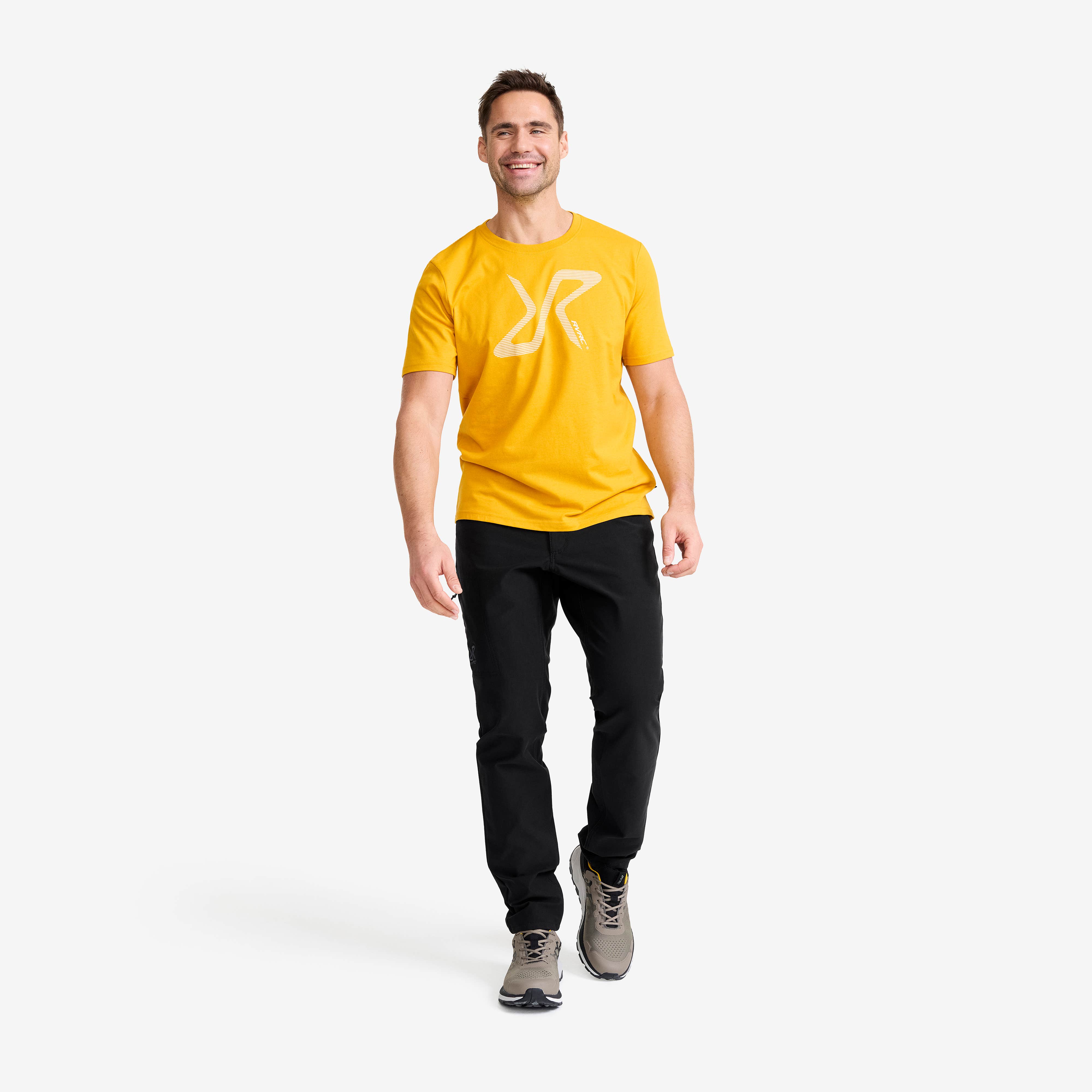 Easy Graphic Logo T-Shirt Herre Nugget Gold