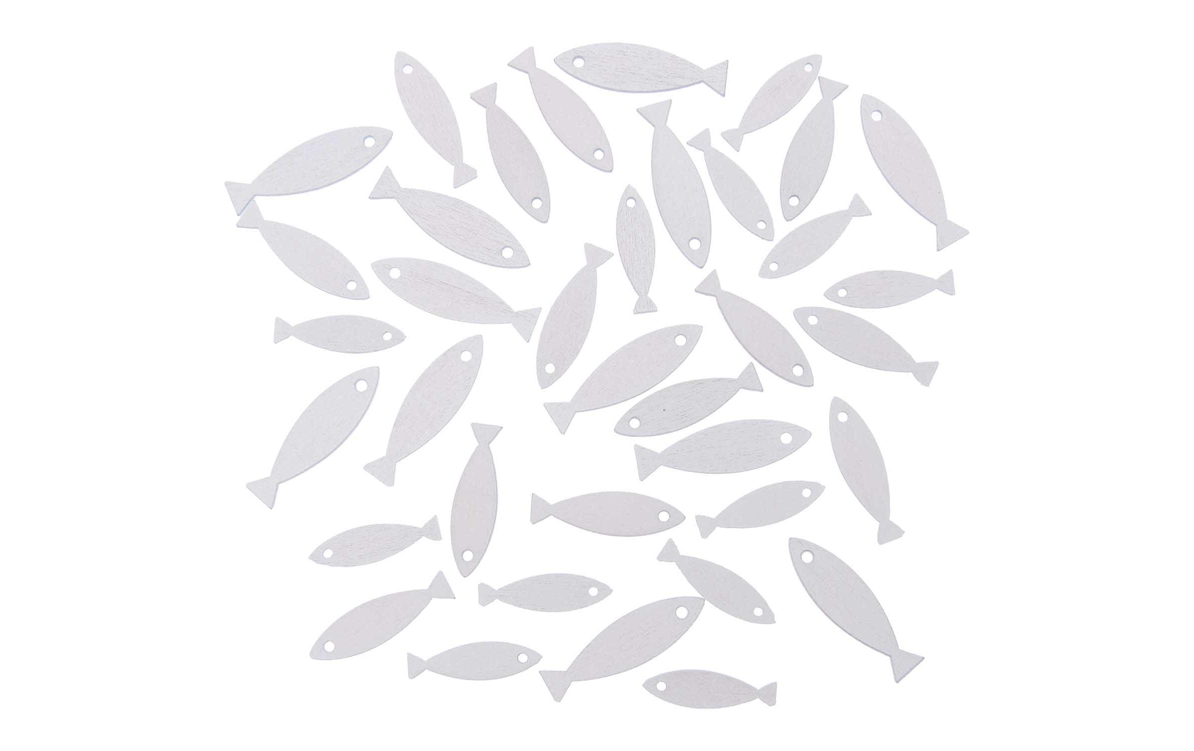 Streudeko Fisch weiss 36 StückKreativ mit Rico Design