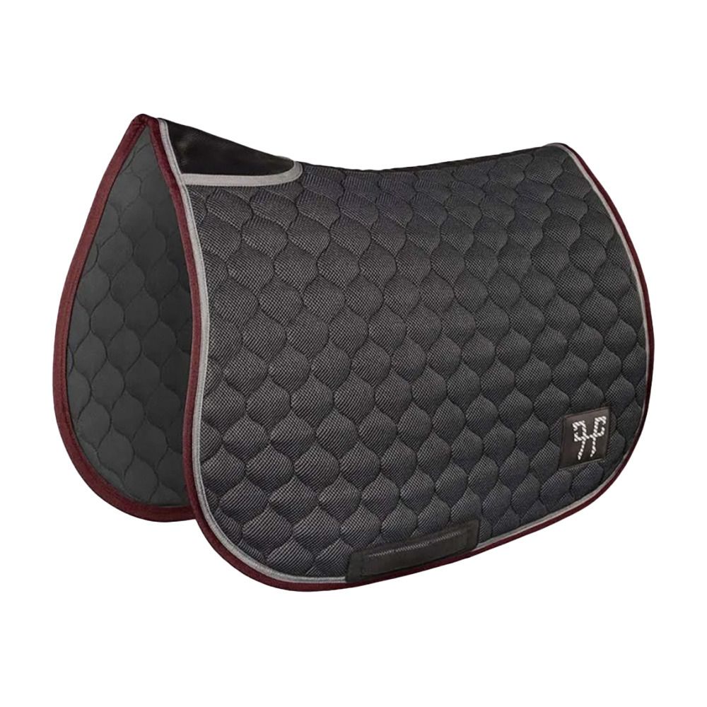 Horse Pilot SADDLE PAD - Tapis de selle black/dark red