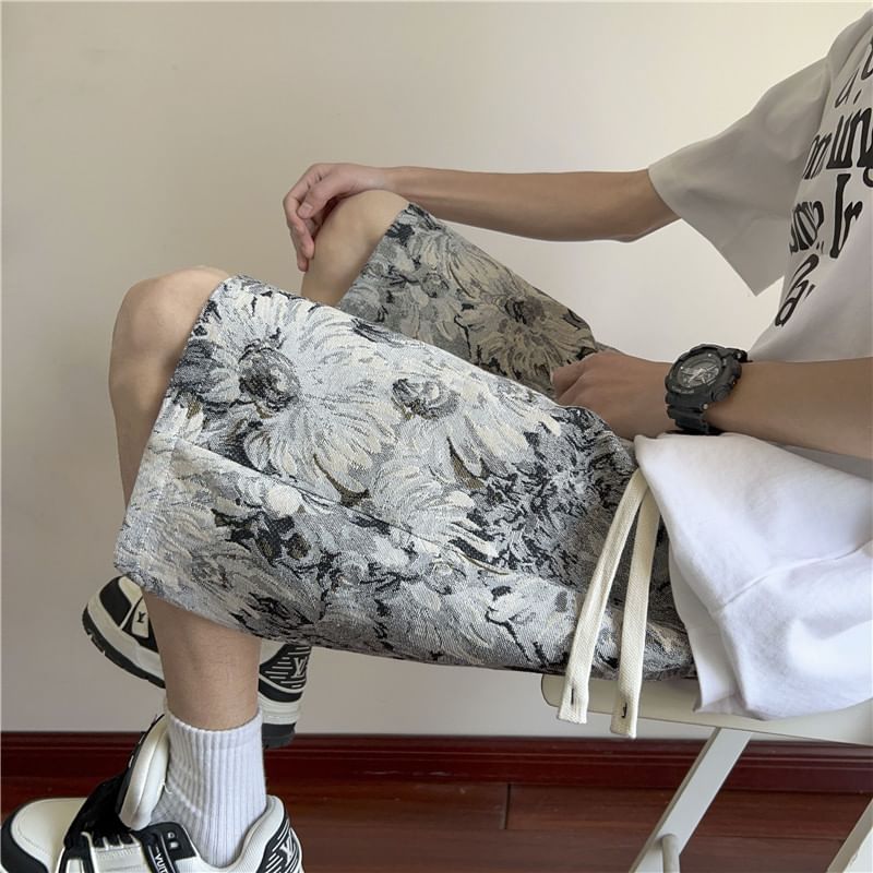 Bay Go Mall - Bloemenshorts met trekkoord in de taille