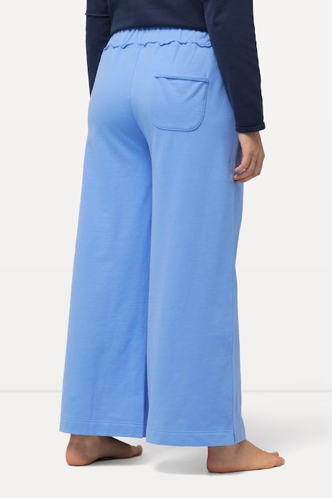 Loungewear-Hose, weites Bein, Elastikbund