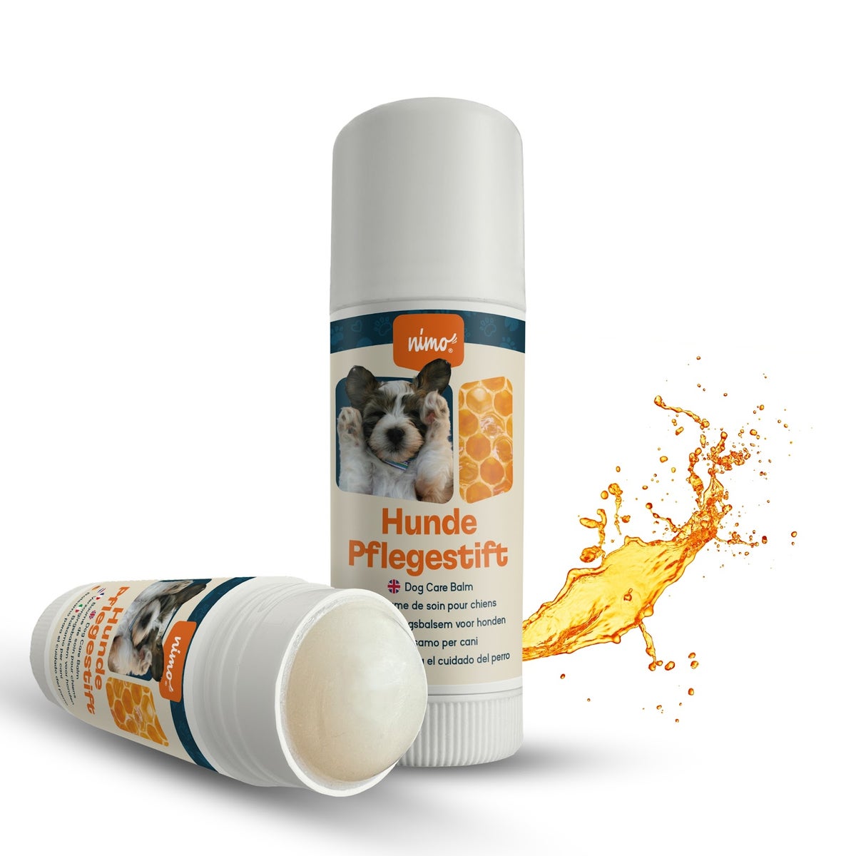 nimo® Hondenverzorgingsstick • met bijenwas en propolis voor geïrriteerde en droge plekken
