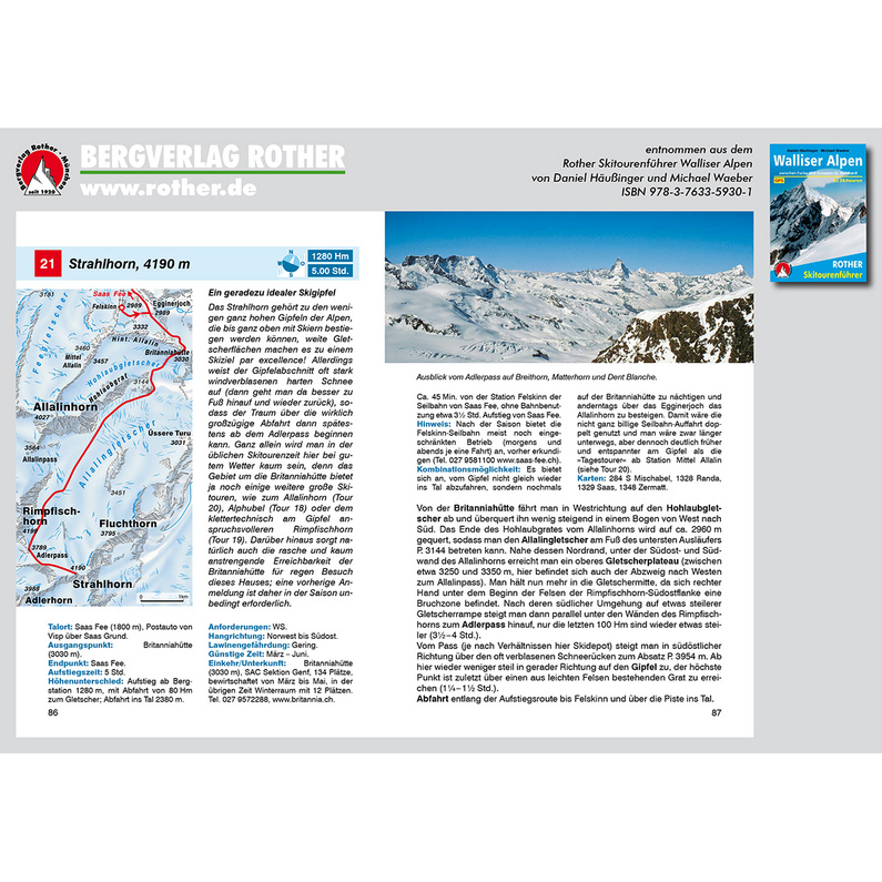 Rother Walliser Alpen Skitourenführer