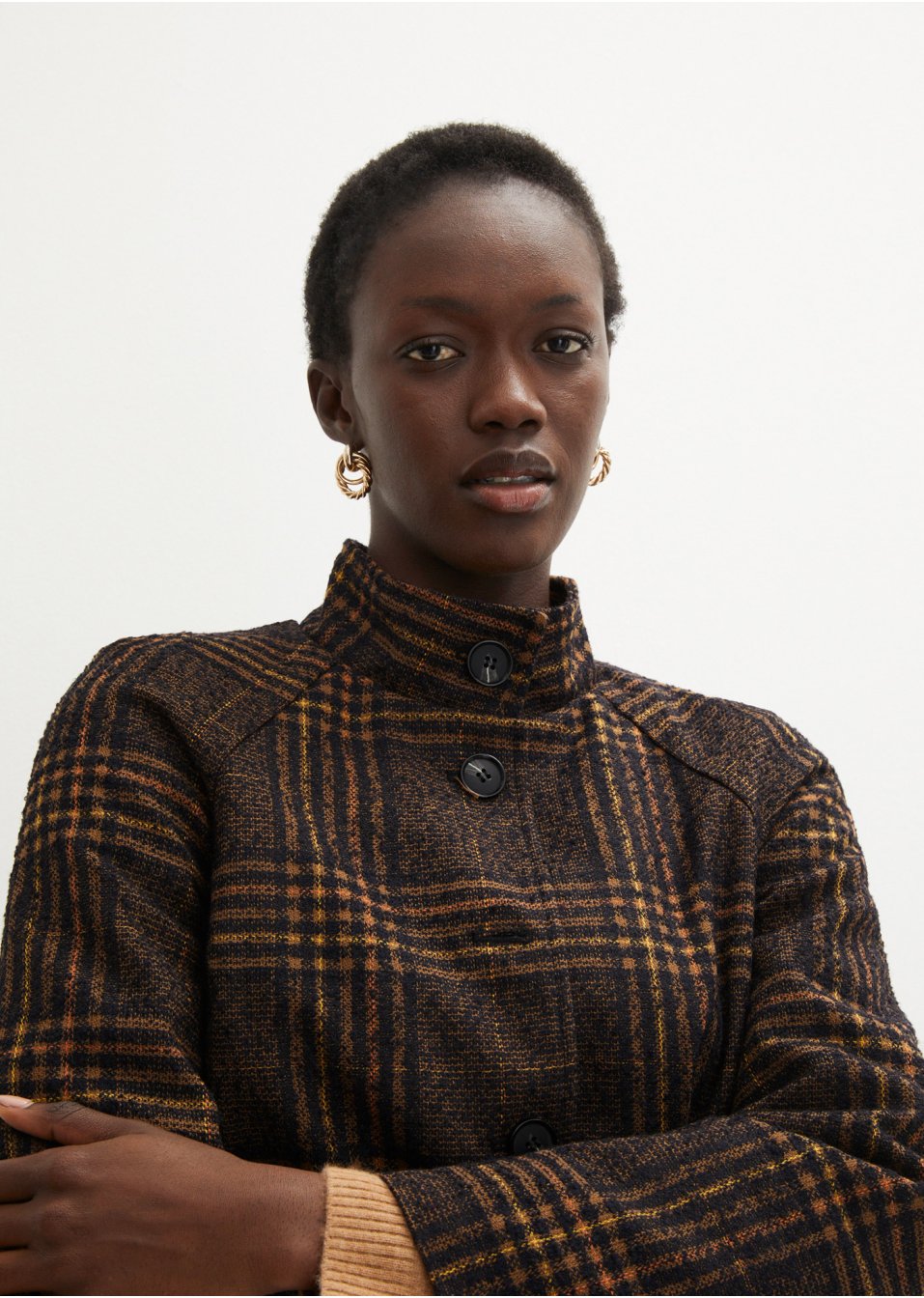 Veste courte imitation laine