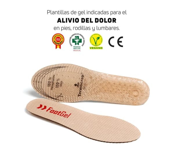 Innleggssåler Footgel Profesional, størrelse 39-42