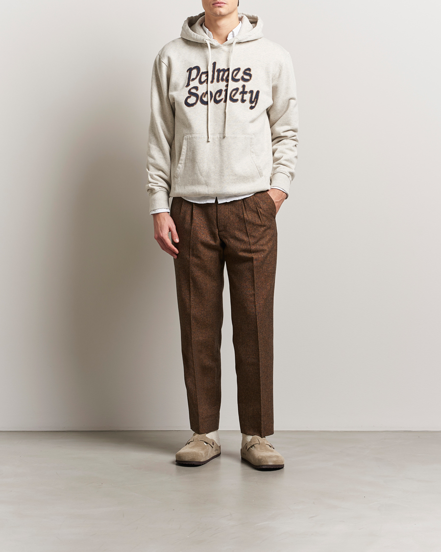Palmes Society Hoodie Oatmeal