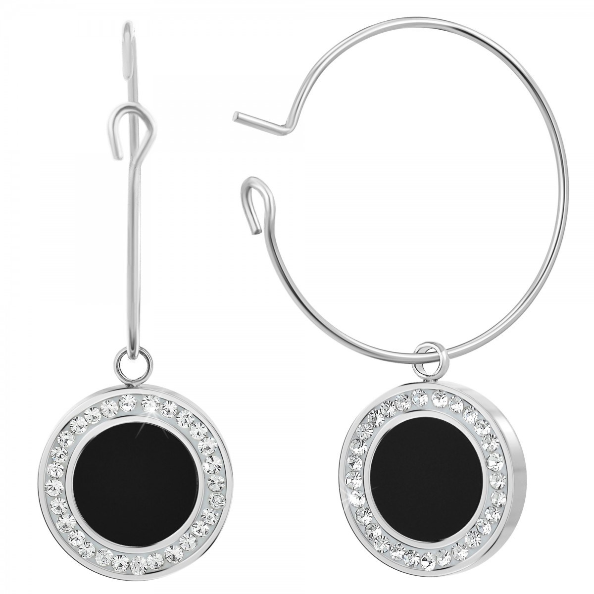 Boucles d'oreilles SC Crystal ornées de Cristaux scintillants