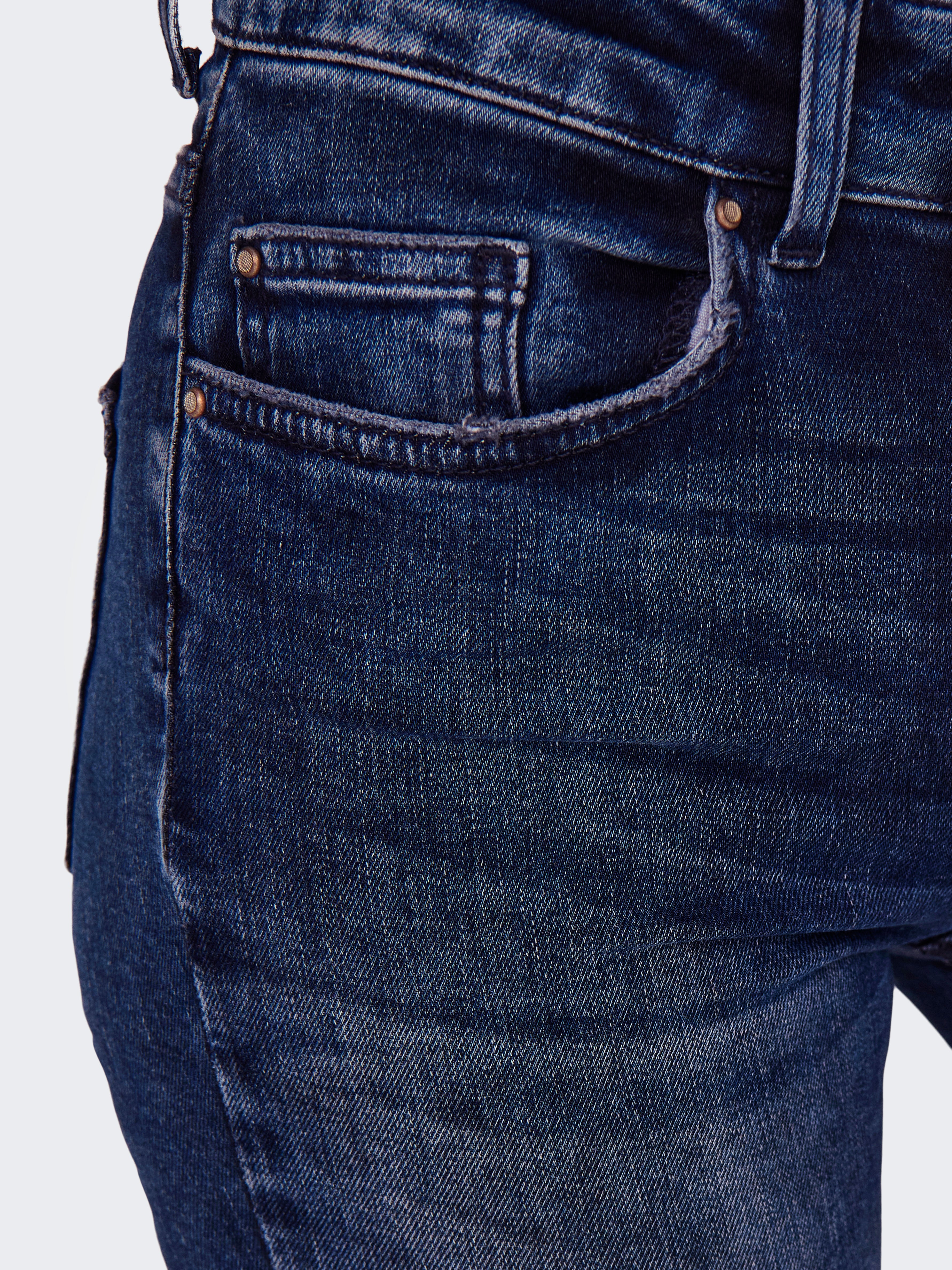 ONLBLUSH Mittlere Taille Skinny Fit Jeans Dark Blue Denim