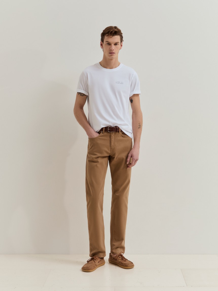 Calças chino regular fit