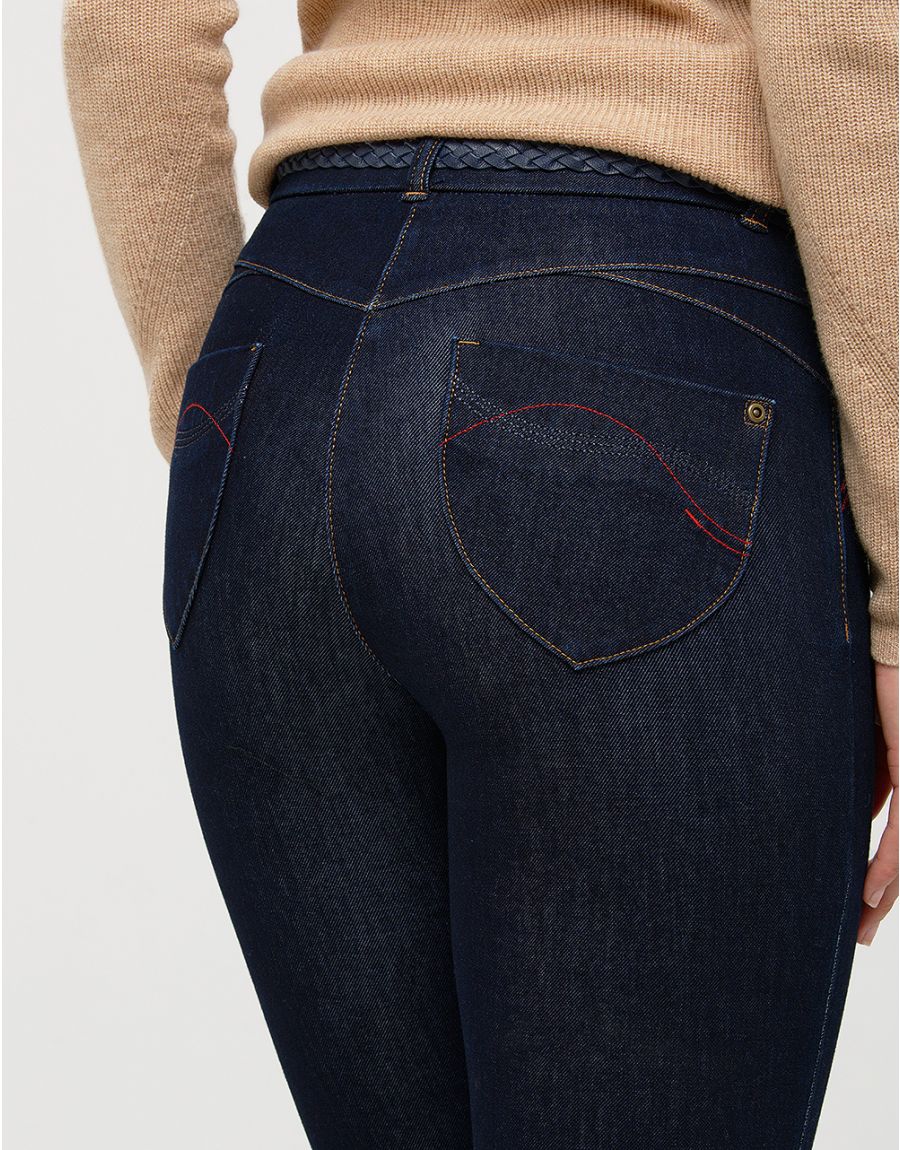 Jean brut 7/8è bi-stretch