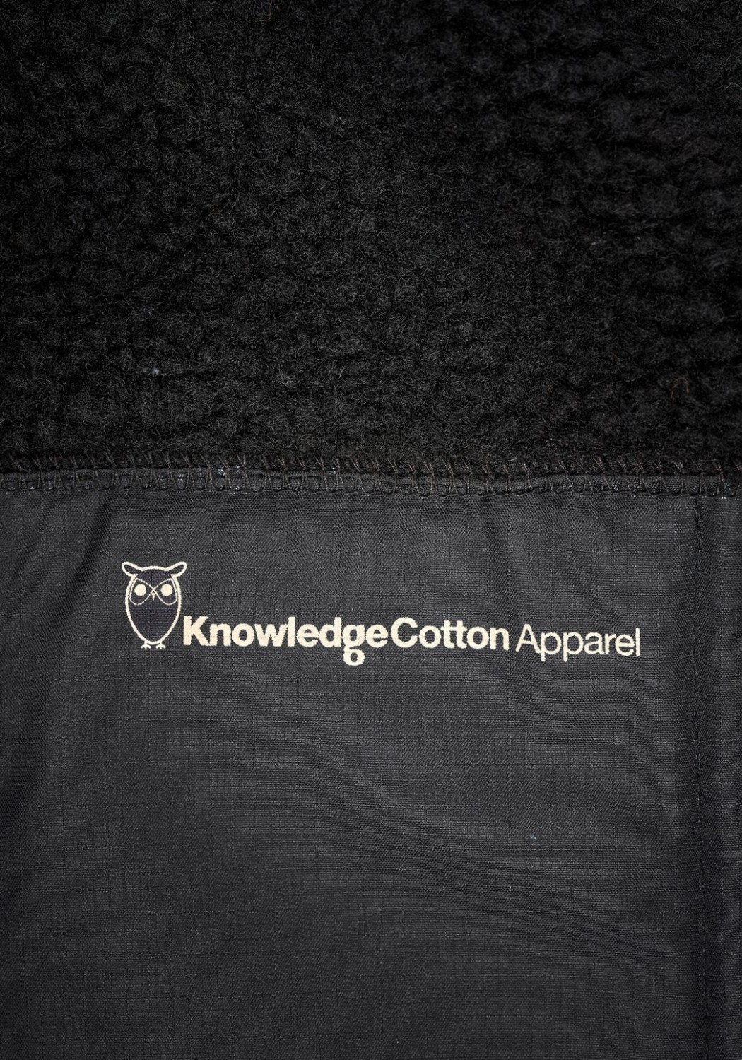 Knowledge Cotton Apparel Fleece-Weste Teddy Fleece Vest Black Jet