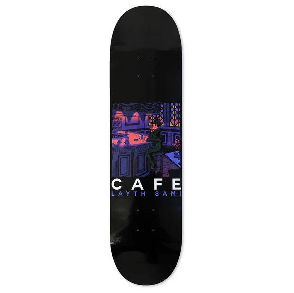 Skateboard CAFE Barfly Deck Black 8.125