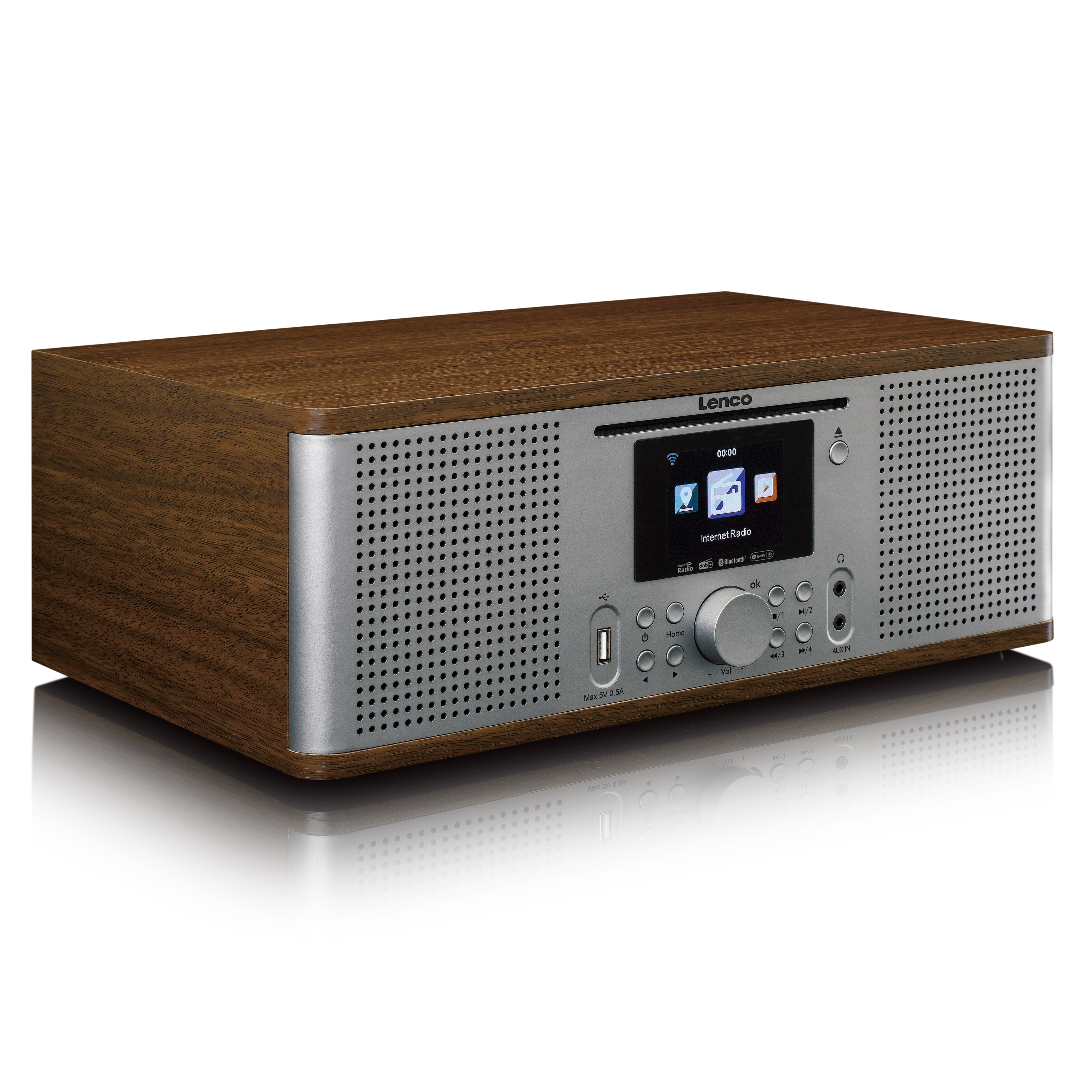 Lenco Internetradio DIR-270 mit DAB+, FM, Bluetooth und CD-Player