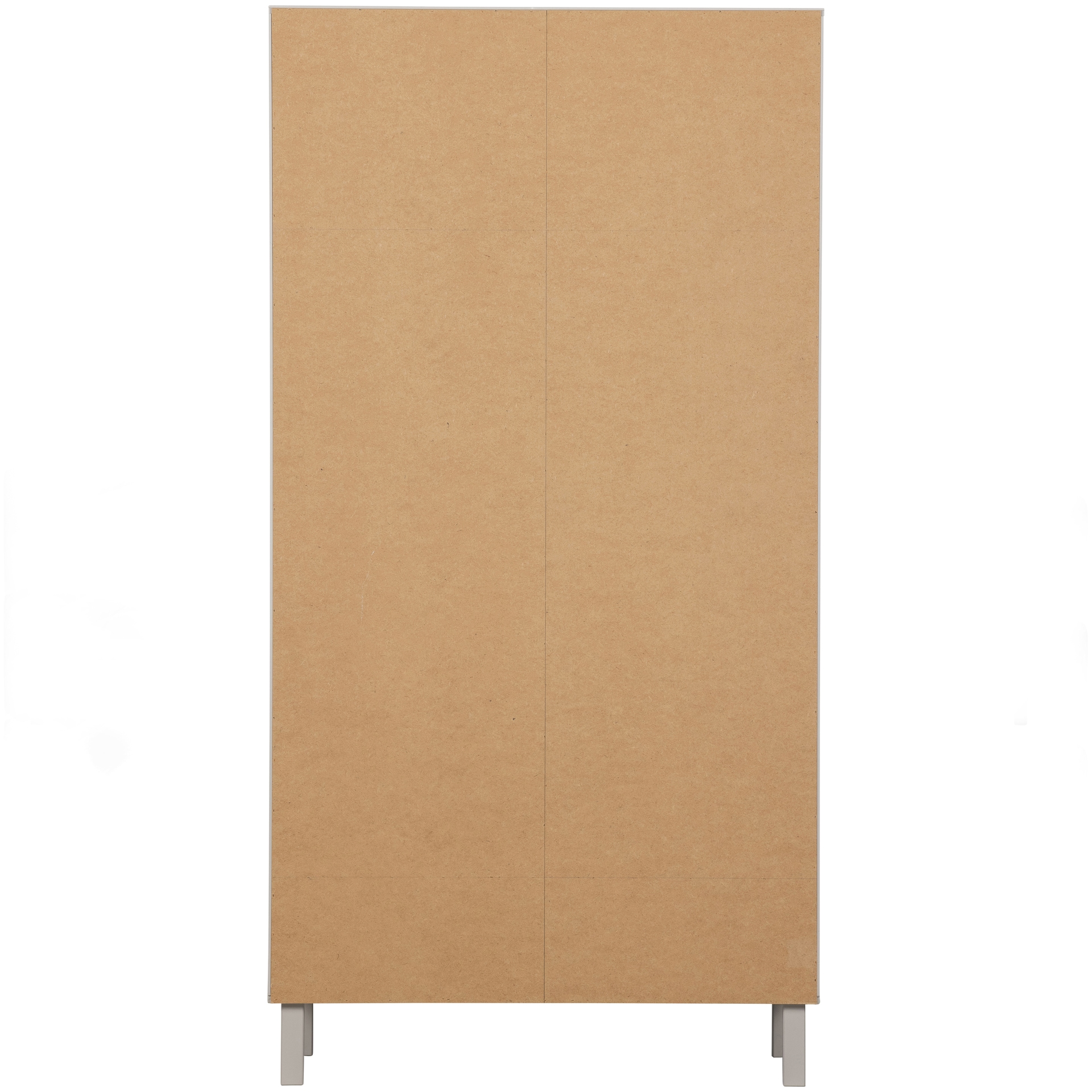 Garderobenschrank MADU 100 x 195 cm cloud grey/goldfarbig
