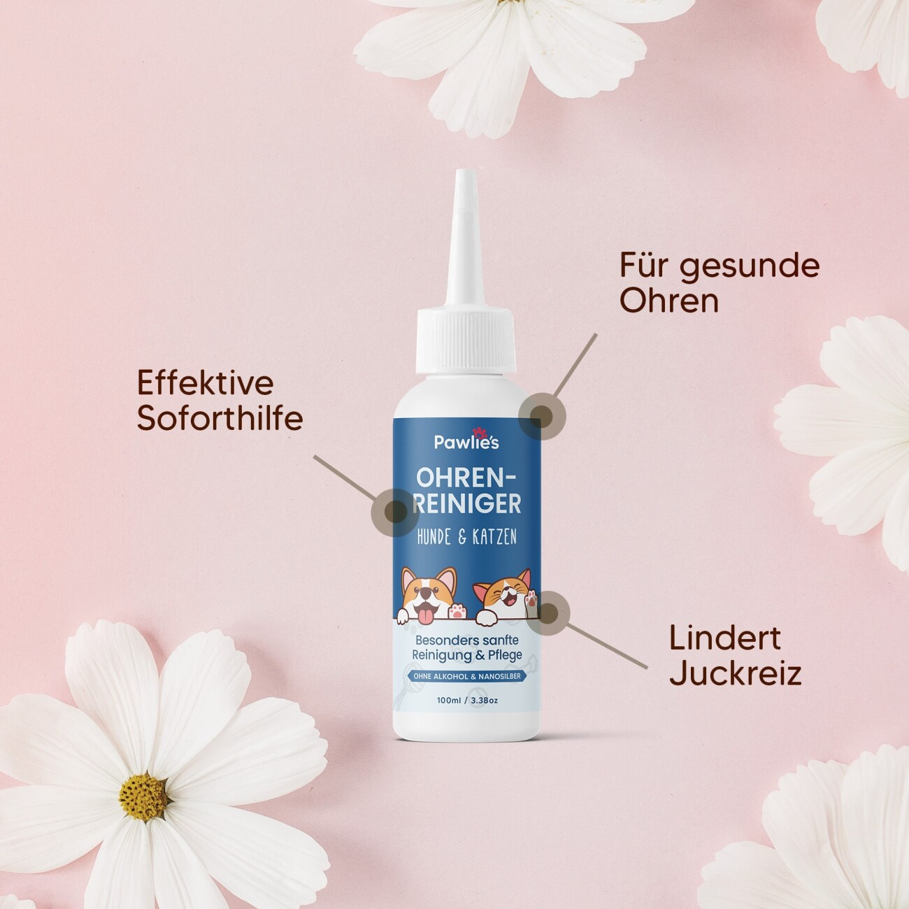 Pawlie's Ohrenreiniger Sensitiv