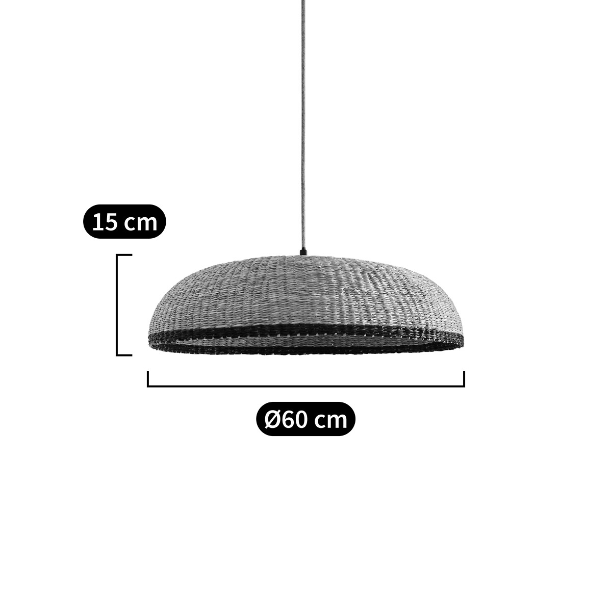 LA REDOUTE INTERIEURS<br>Candeeiro suspenso em herbário Ø60 cm, Jutlândia