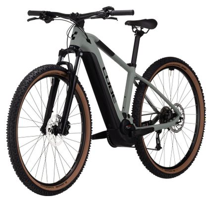 VTT Électrique Semi-Rigide Cube Reaction Hybrid Performance 500 Shimano Alivio 9V 500 Wh 27.5'' Gris Vert Swamp