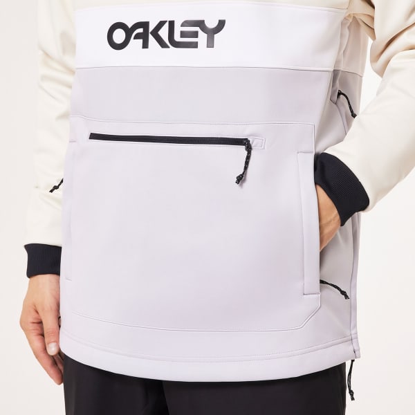 Sweatshirt OAKLEY TNP NOSE GRAB SOFTSHELL HOODIE LUNAR ROCK/ARCTIC WHITE