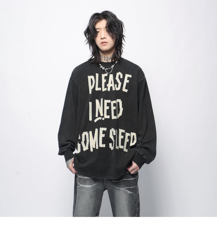 Derbundy - Sweatshirt met ronde hals en letterprint