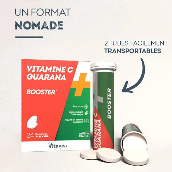 Vitavea Vitamina C + Reforço de Guaraná 24 comprimidos mastigáveis