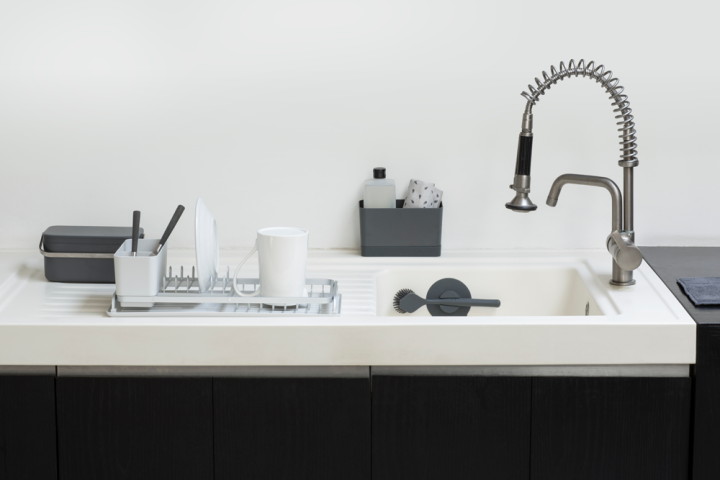 SinkSide Compact afdruiprek - Light Grey