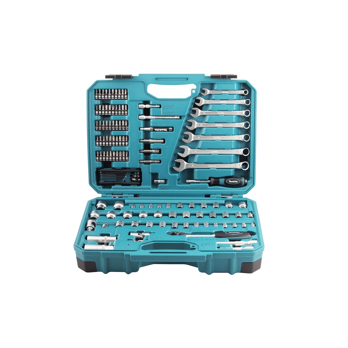 Makita E-06616 Verktøy og tilbehørssett 120 deler