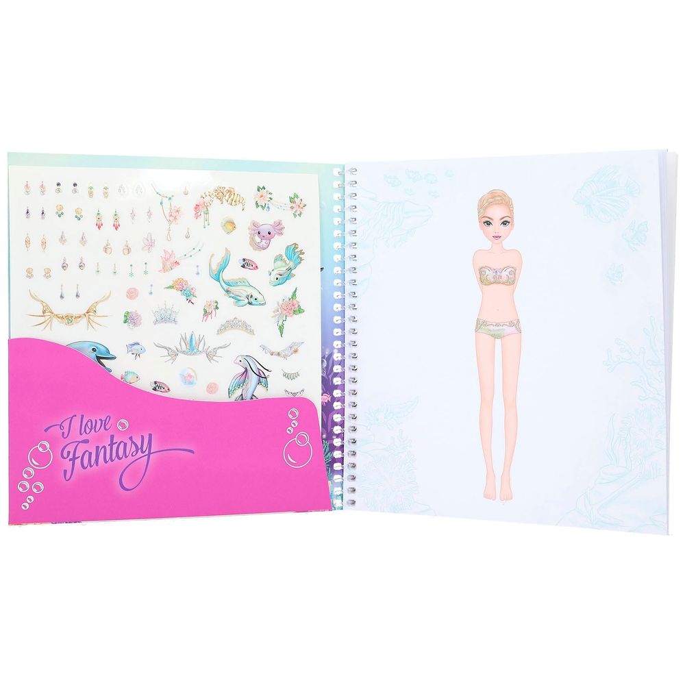 TOPModel Anzieh-Stickerbuch Meerjungfrau