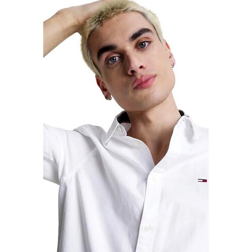 Tommy Jeans - CAMISA HOMBRE OXFORD DM0DM15408 Blanco