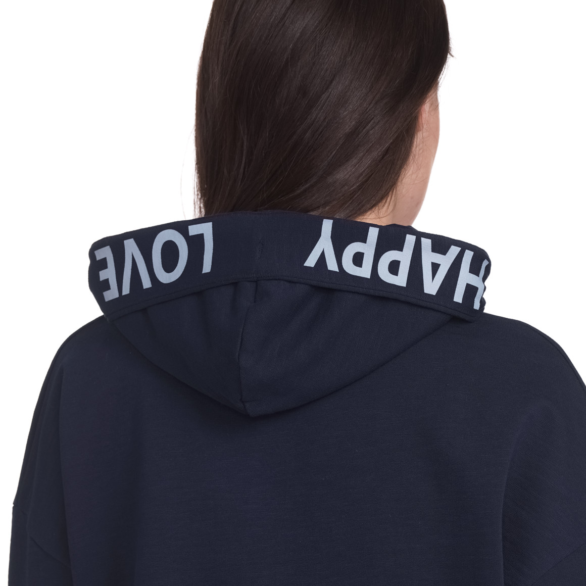 Gina Damen Sweatshirt mit kurzen Ärmeln dunkelblau