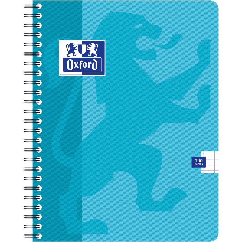 Cahier spirale Oxford Office 17 x 22 cm - petits carreaux - 100 pages