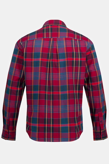 Karohemd, Langarm, Buttondown-Kragen, Modern Fit