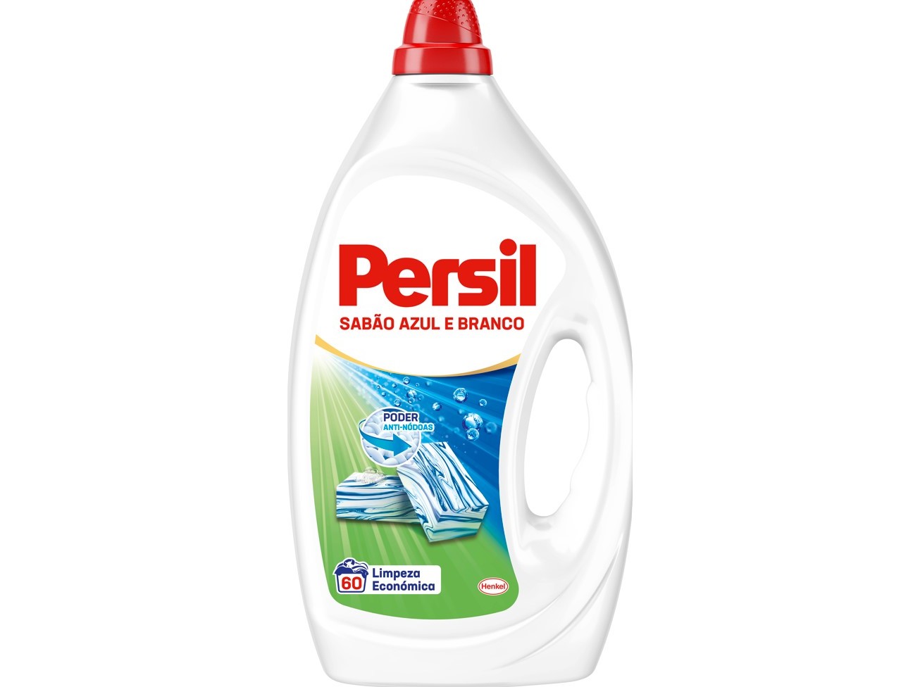 DETERGENTE ROUPA MÁQUINA LIQUÍDO PERSIL SABÃO AZUL E BRANCO 60D