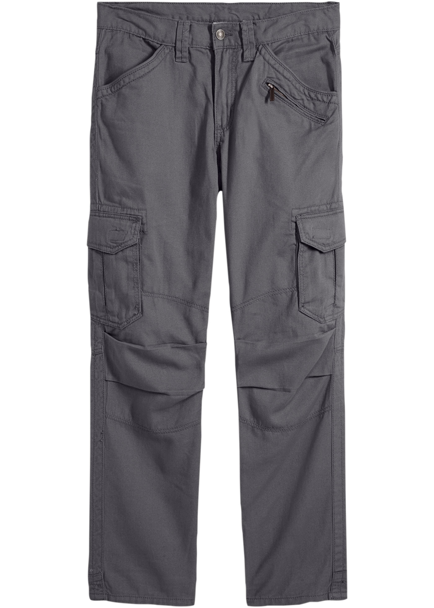 bonprix Cargohose  aus Baumwolle, mit Reissverschlussdetail, relaxed fit Passform