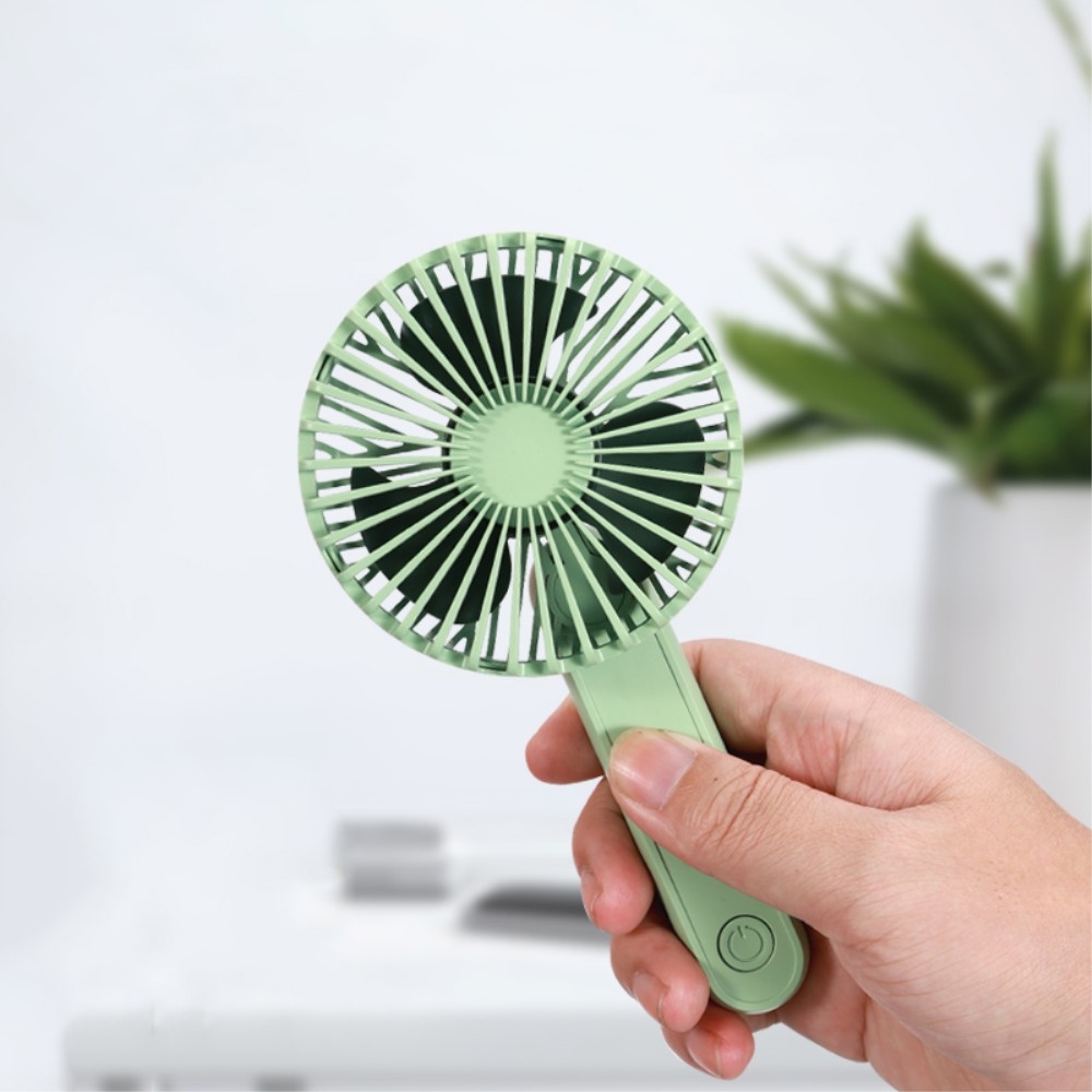 (Ø85mm) Hand Ventilator Tragbarer Lüfter Wiederaufladbarer Taschenventilator mit Handschlaufe - Gelb